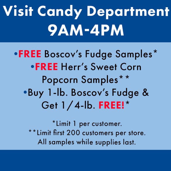 Visit the Candy Department