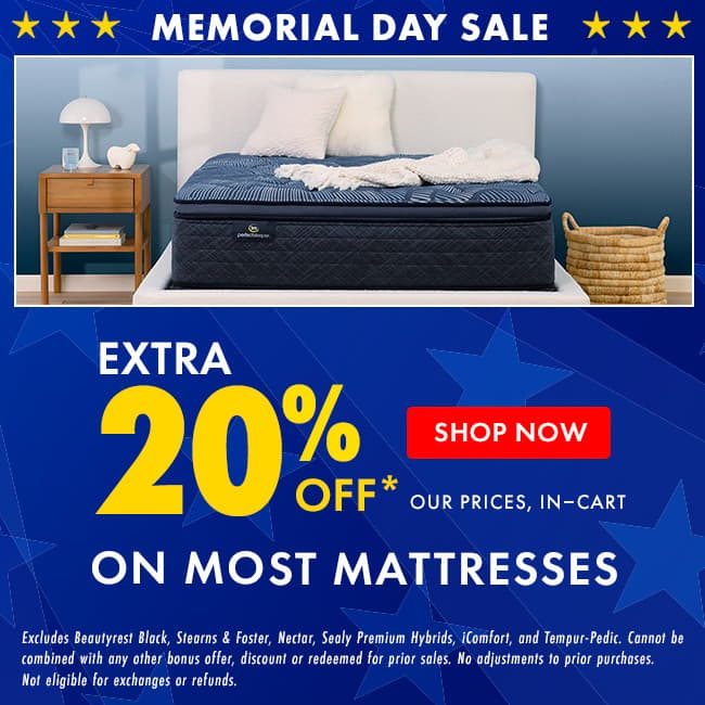 extra 20% off mattresses 