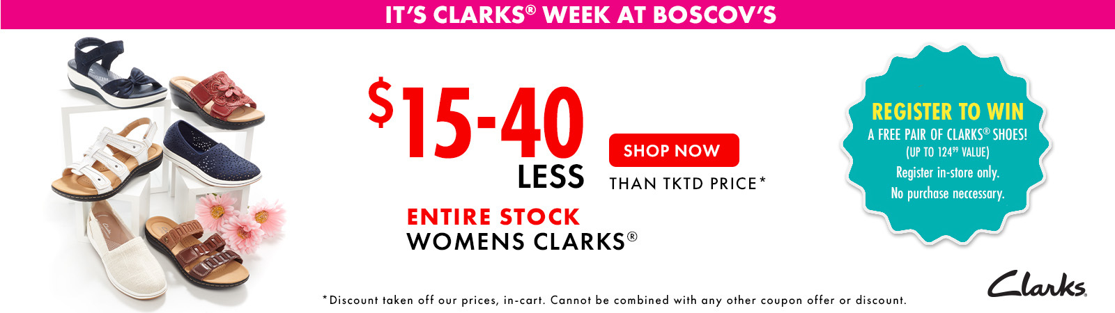 Clarks  Shoe Week at Boscov's