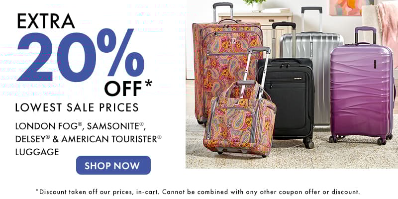Extra 20% off Luggage 
