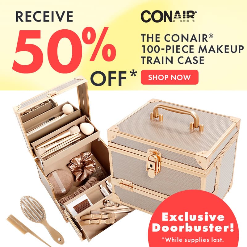 50% Off Conair 100-Pc. Train Case