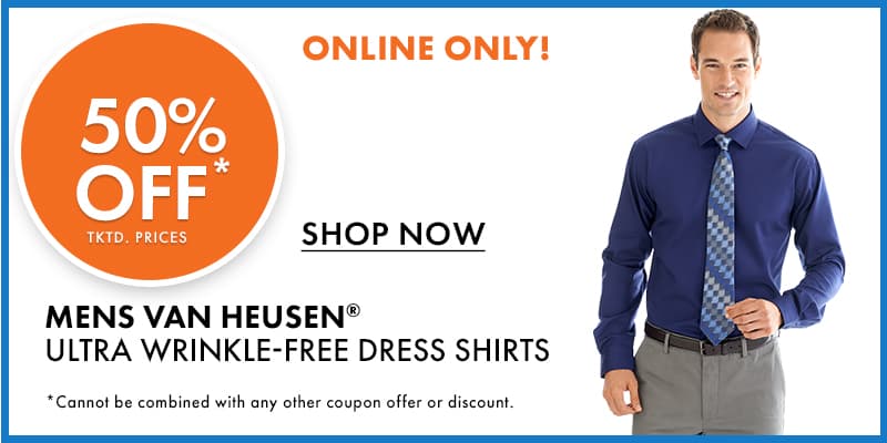 50% Off Van Heusen Dress Shirts 
