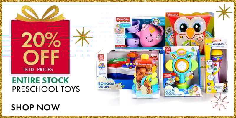 20% off Preschool Toys