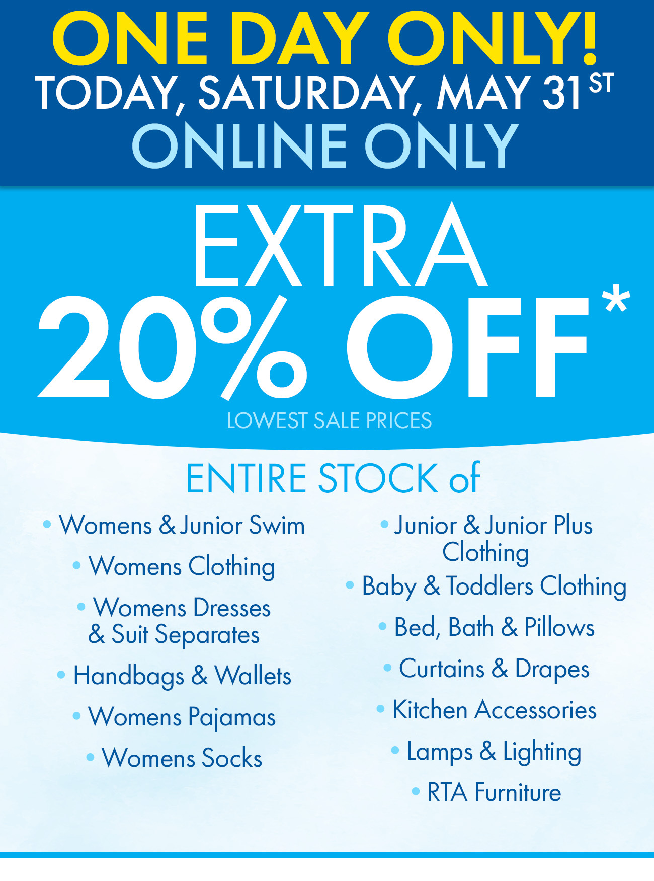 One Day sale