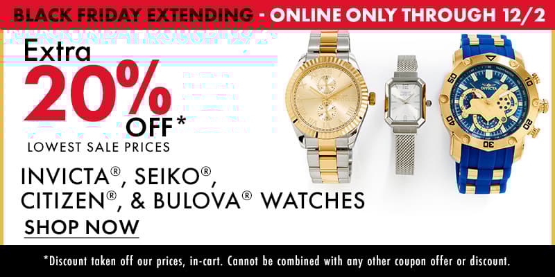 Extra 20% Off select watches