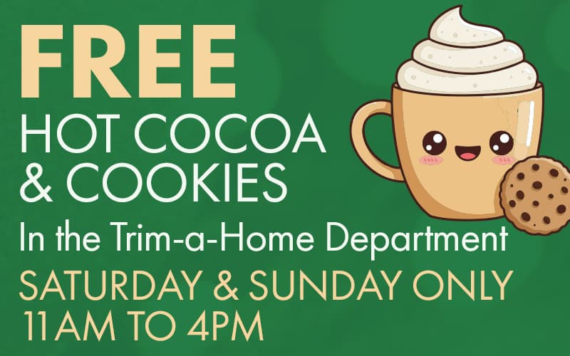 Free Hot Cocoa & Cookies