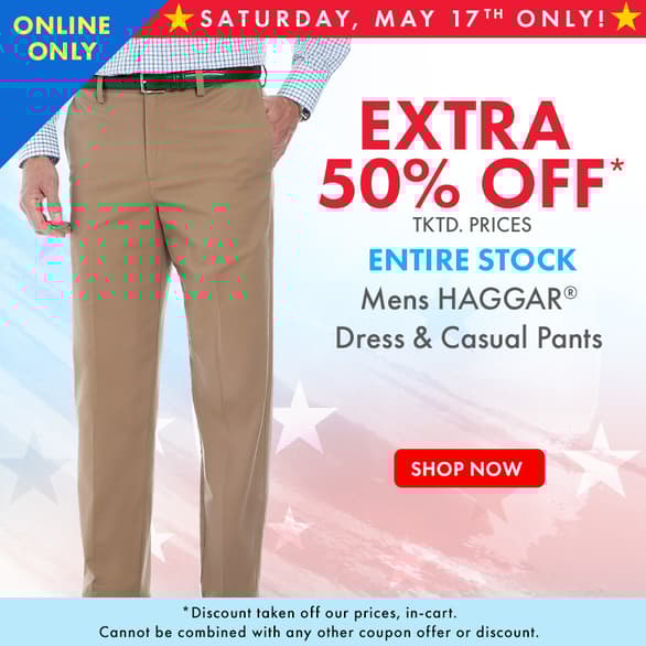 Extra 50% OFF Haggar Pants