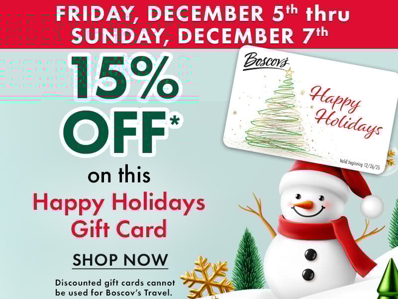 Discounted Holiday Gift Card