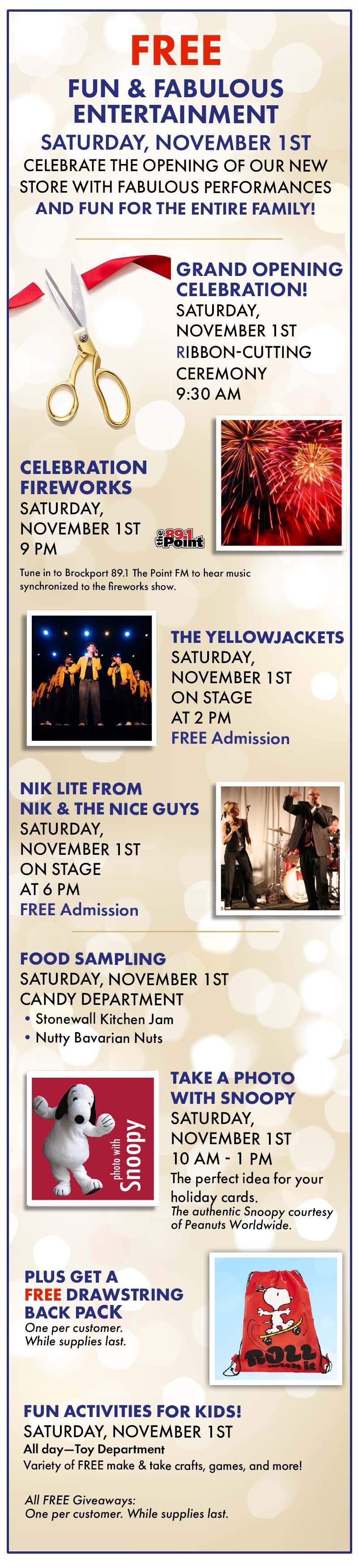 Rochester Grand Opening Entertainment