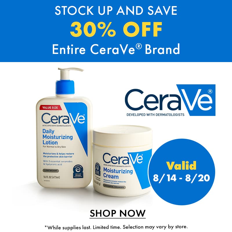 Limited Time! 30% Off CeraVe
