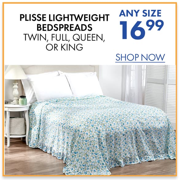 Plisse Bedspreads
