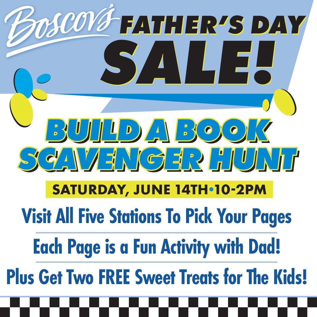 Father's Day Buiild A Book Scavenger Hunt