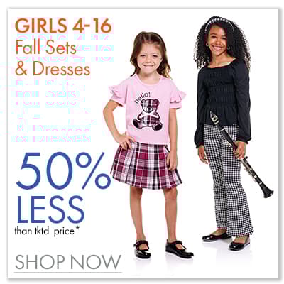 50% Less Girls Sets & Dresses