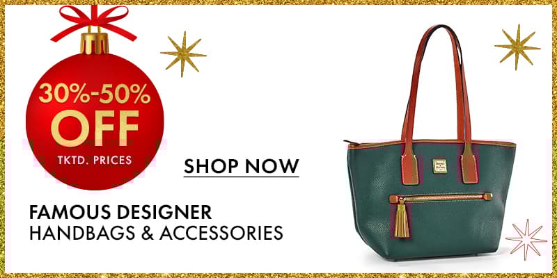 30% -50% Off ticketed Prices Famous Designer Handbags & Accessories
