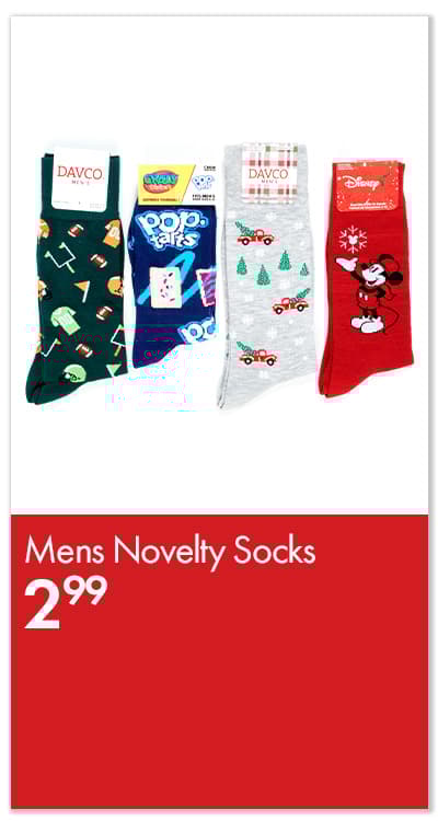 Mens Holiday Novelty Socks