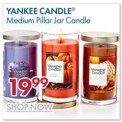 YANKEE CANDLE® Medium Pillar Jar Candle $19.99