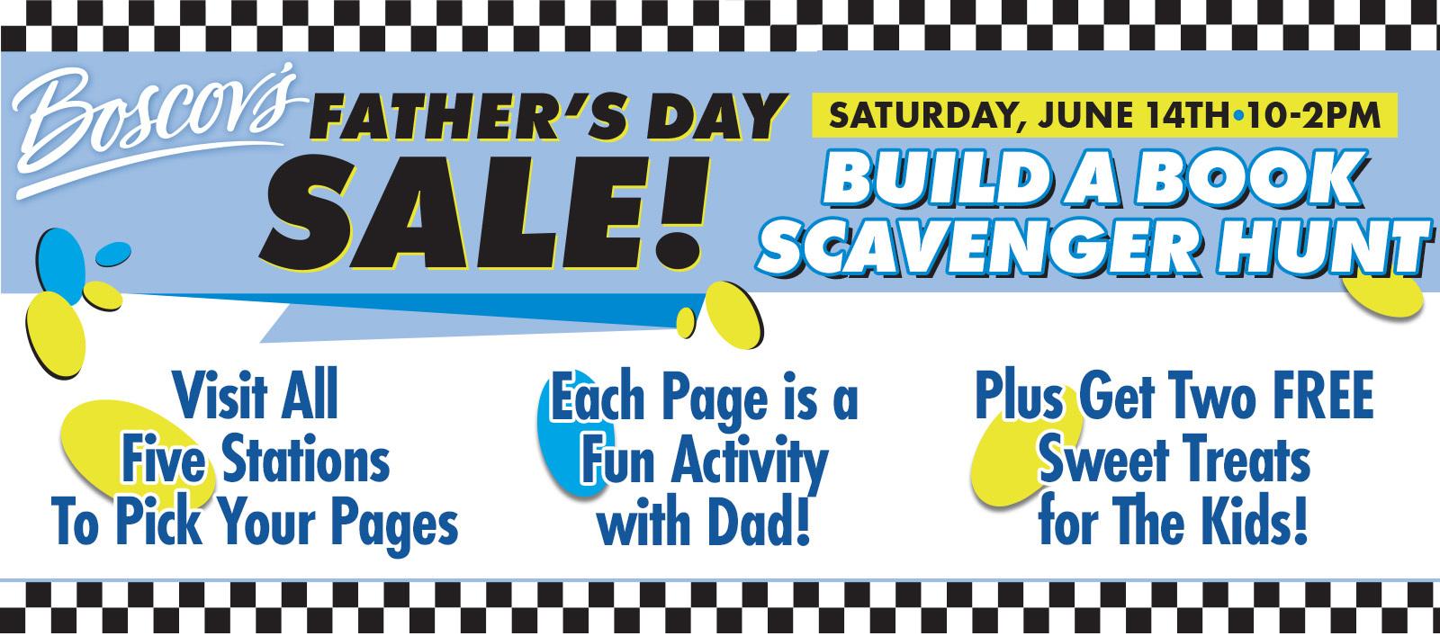Father's Day Buiild A Book Scavenger Hunt
