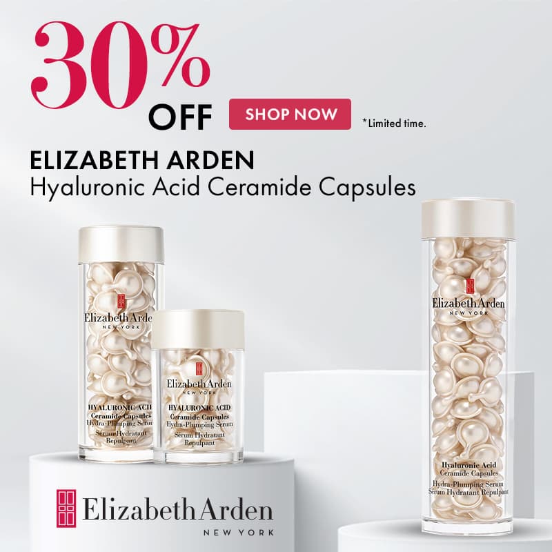 30% Off Elizabeth Arden Hyaluronic Acid Ceramide Capsules