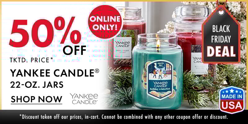 50% off Yankee Candle 22oz. Jar Candles