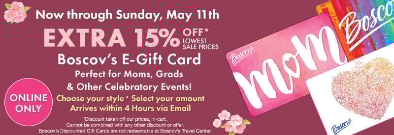 Extra 15% off E-Gift Card
