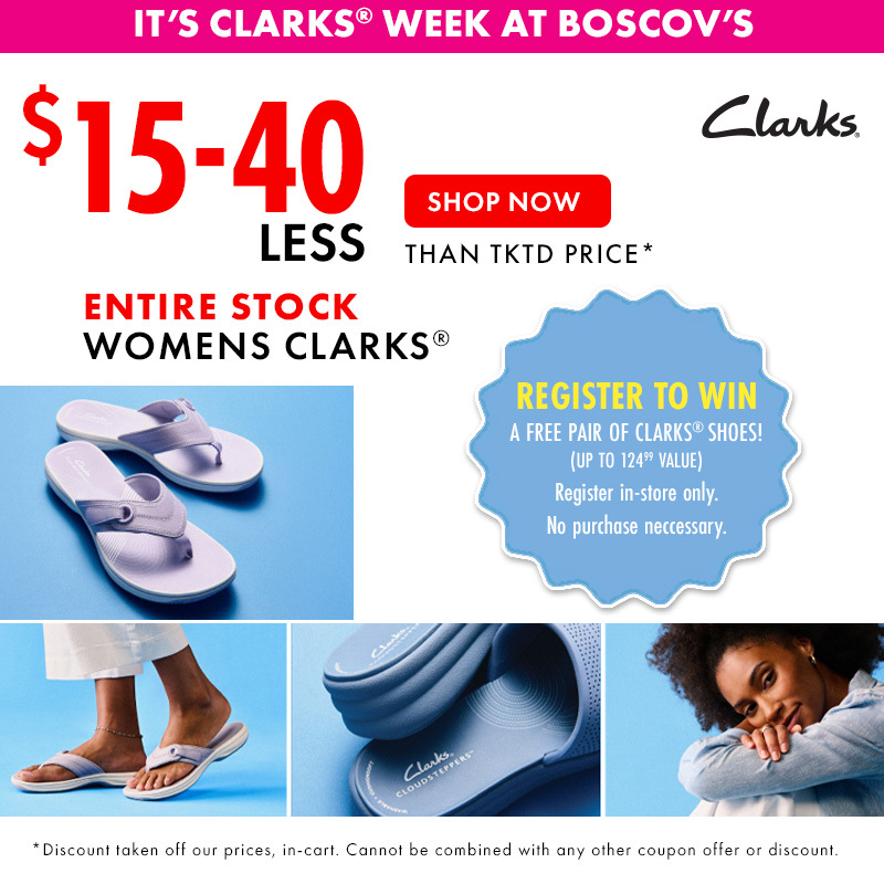 Clarks Shoe Week at Boscov's