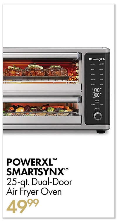 POWERXL™ SmartSynx™ 25-qt. Dual-Door Air Fryer Oven $49.99