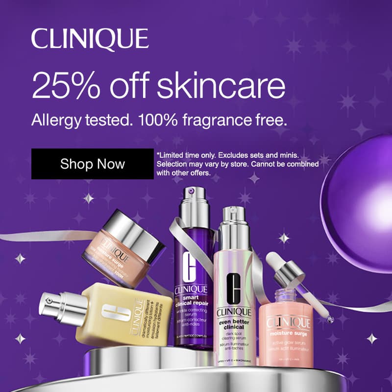 25% Off Clinique Skincare Event
