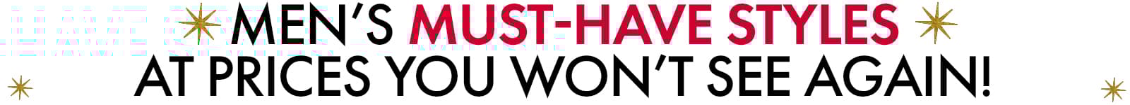 Mens Must Have Deals