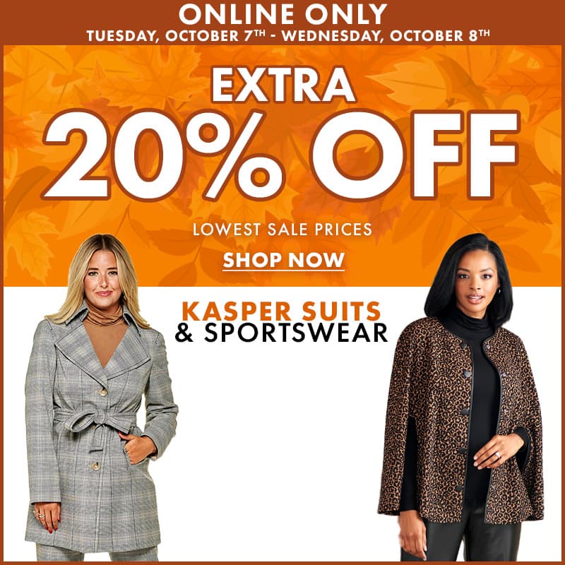 Extra 20% Off Kasper Suits Separates & Sportswear
