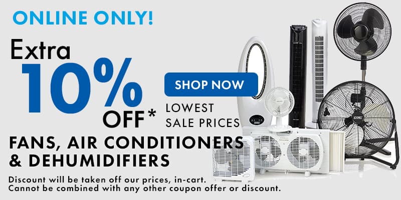 Air Conditioners, Fans & Dehumidifiers