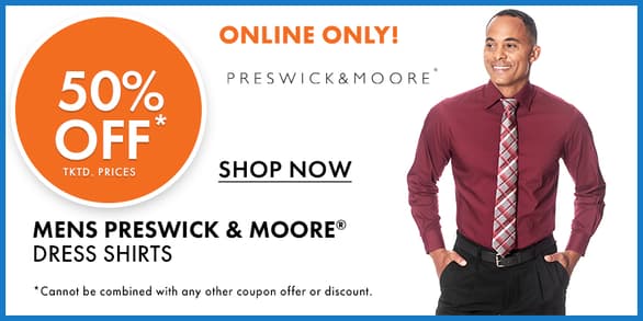 Extra 50% OFF Mens Preswick & Moore