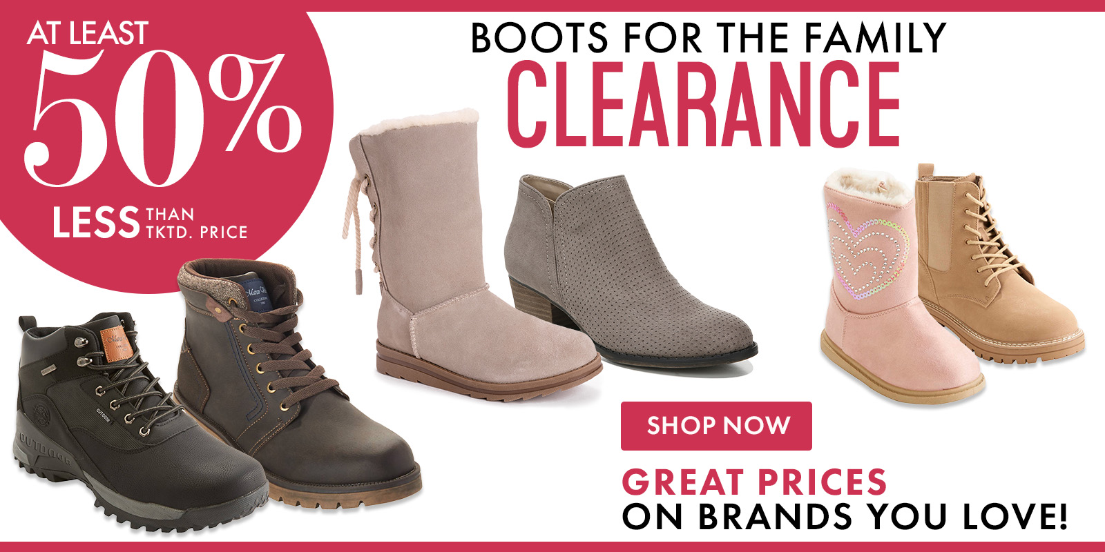 Boots for the Family Clearance