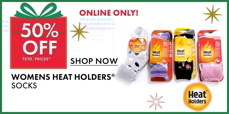 50% OFF Womens Heat Holders Socks