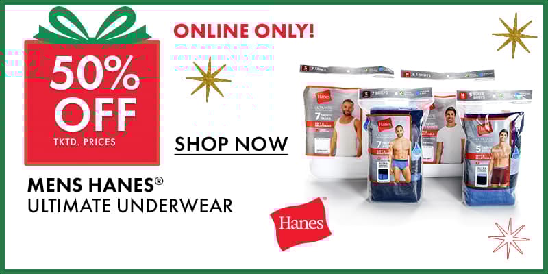 50% OFF Mens Hanes