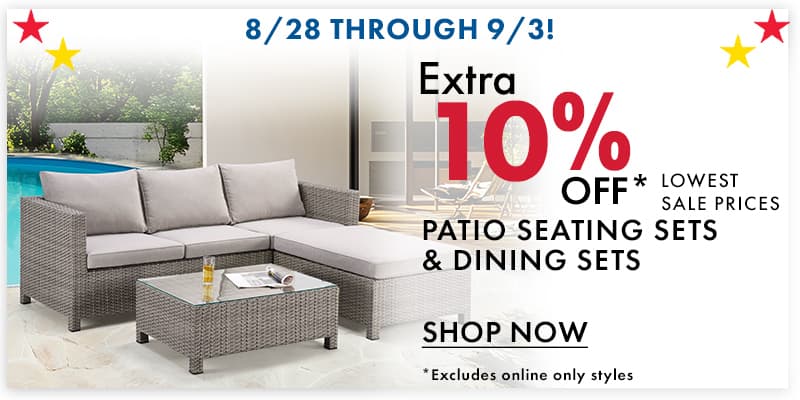 Extra 10% off Patio Sets 