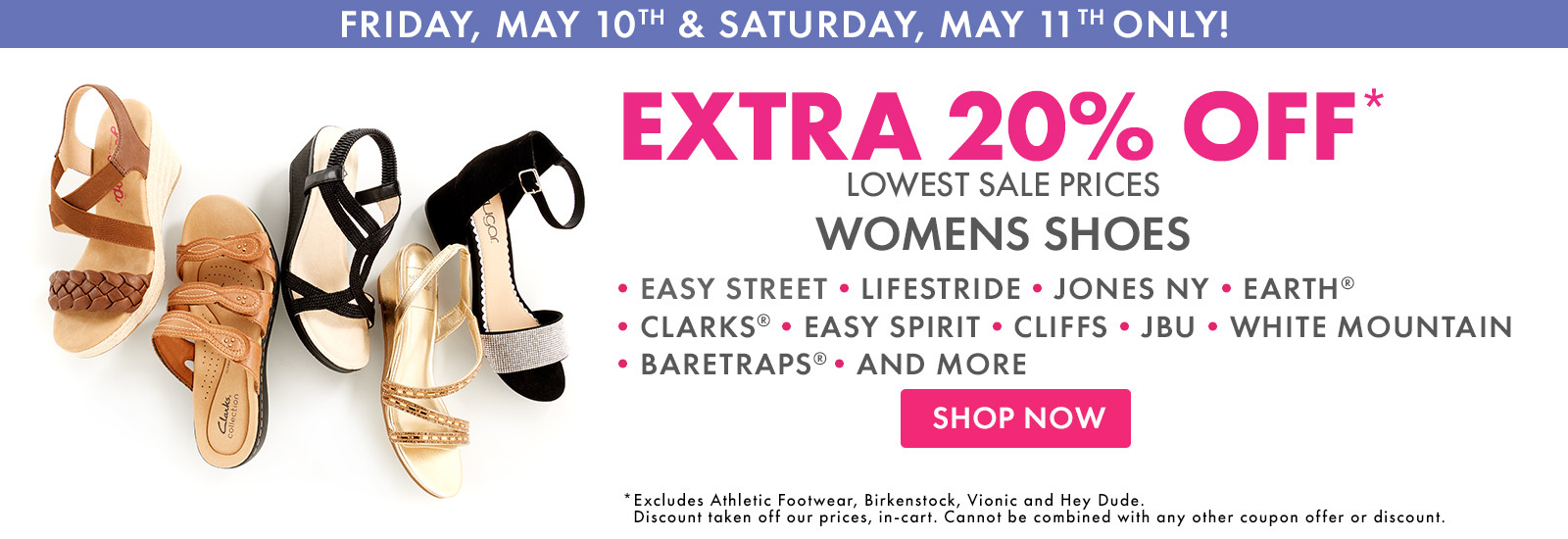 Extra 20% Off Womens Shoes