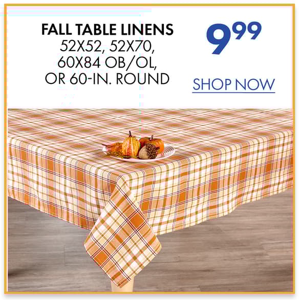 Fall Table Linens