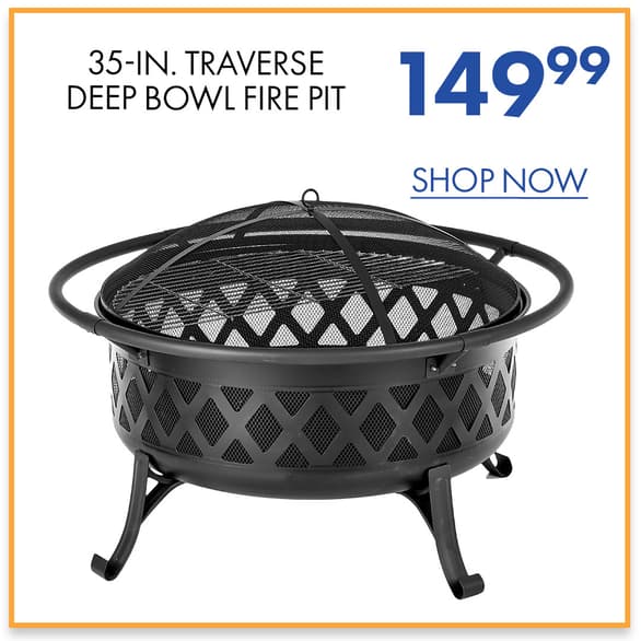 Traverse Deep Bowl Fire Pit