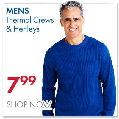 Mens $7.99 Thermals