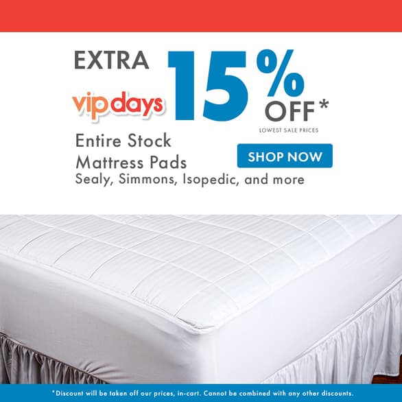 Extra 15% OFF Mattress Pads