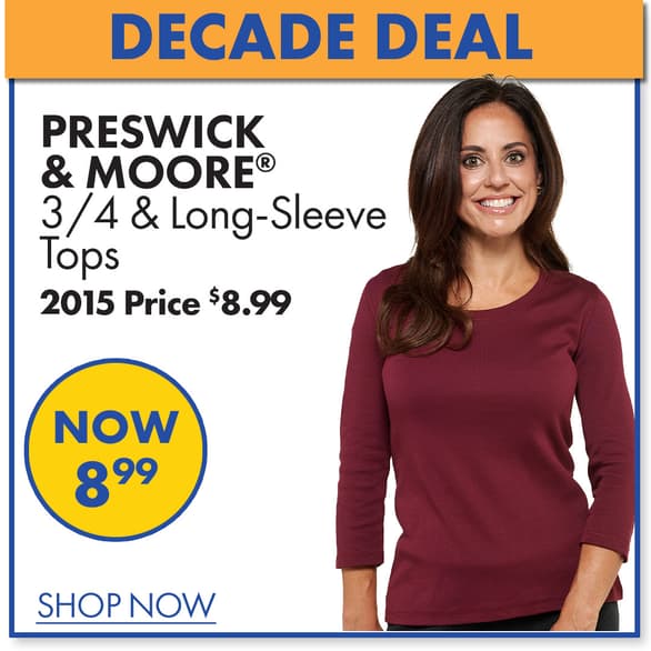 Preswick & Moore 3/4 & Long Sleeve Tops