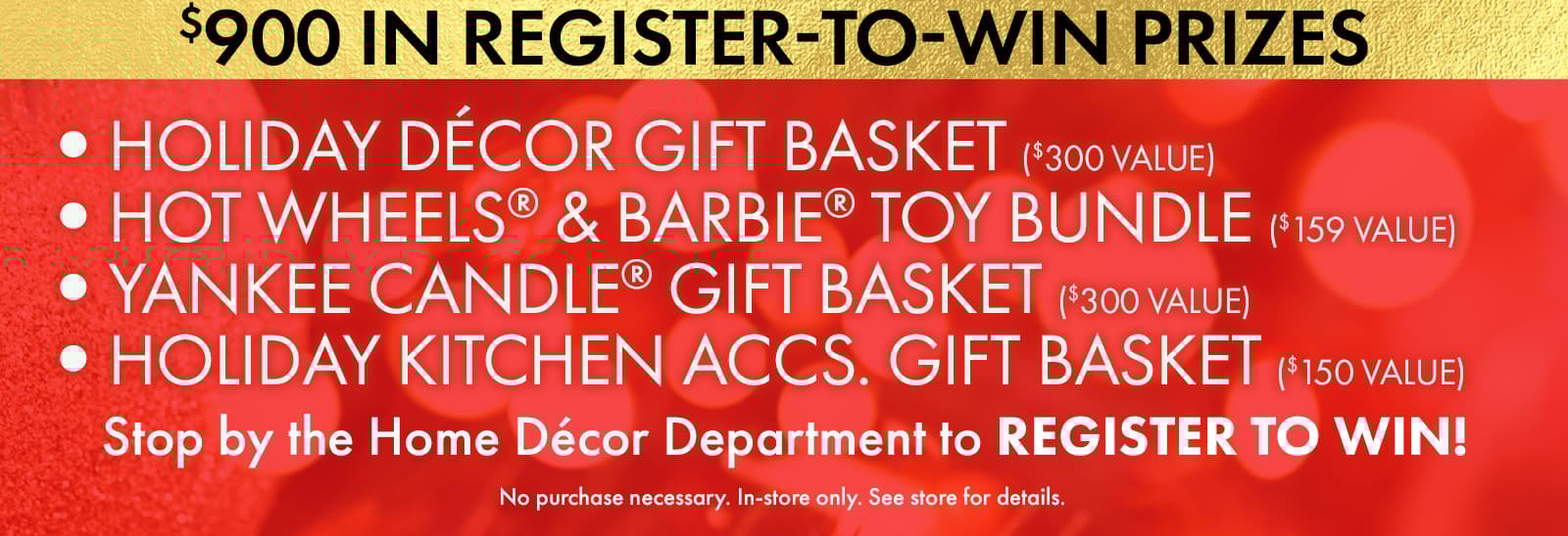 Register to Win Prizes