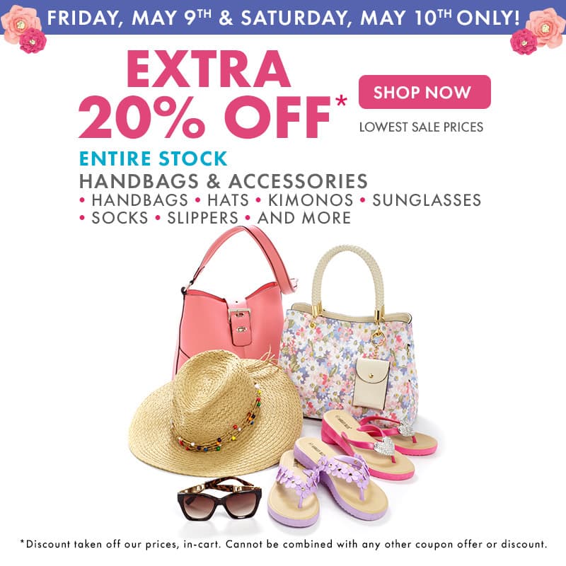 Extra 20% Off Handbags & Accessories