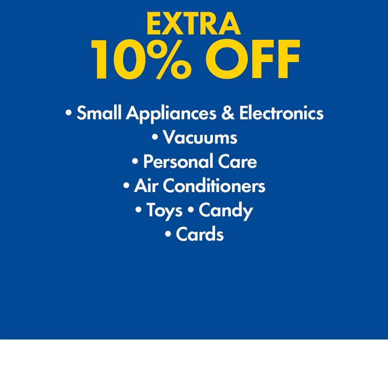 Extra 10% OFF