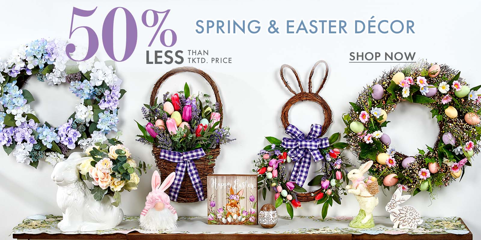 Shop 50% less than Spring & Easter Decor