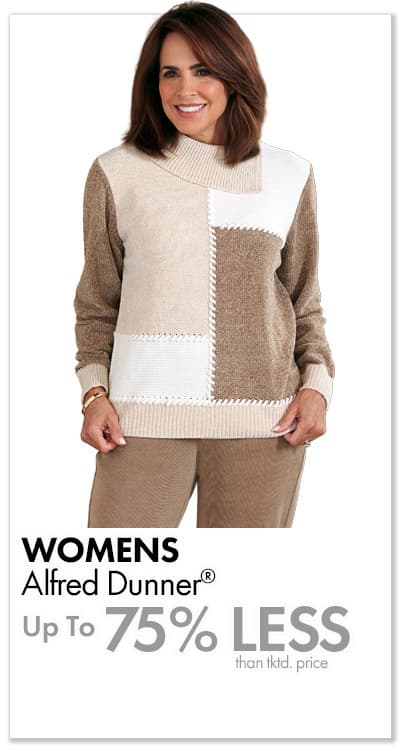 Alfred Dunner Up to 75% less than tktd prices