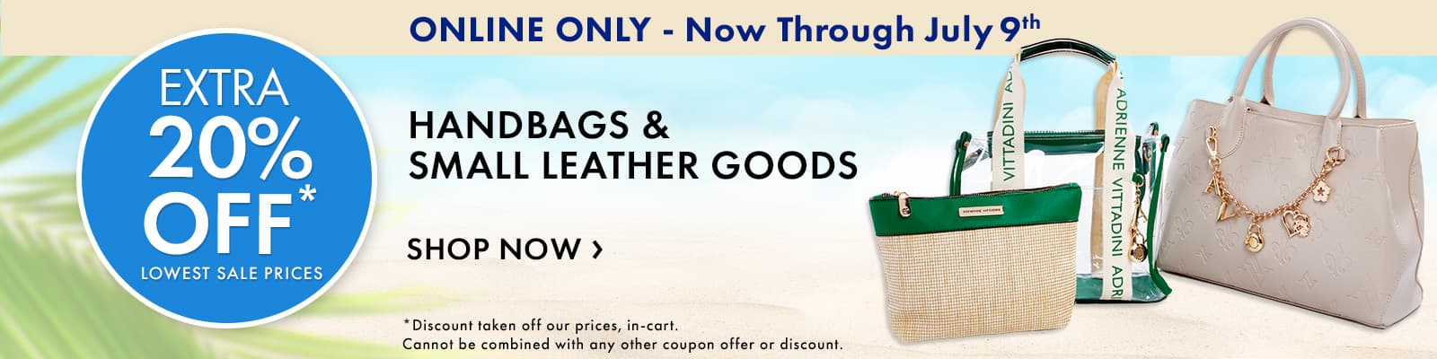 Extra 20% off Handbags & Small Leather Goods