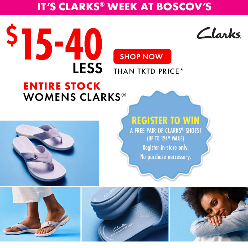 Clarks Shoe Week at Boscov's