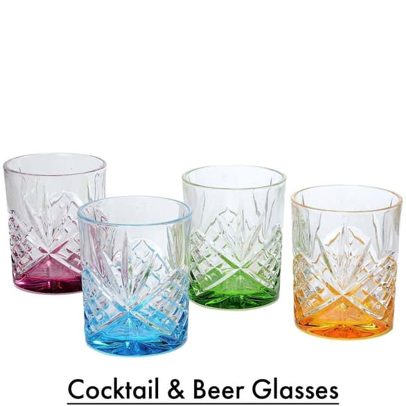 Cocktail and Beer Glasses