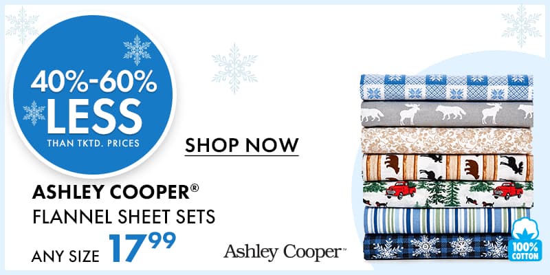 Ashley Cooper Sheets $17.99 